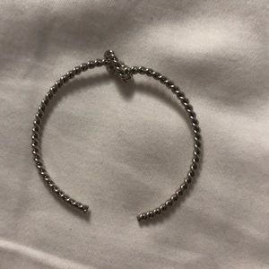 Silver knot bracelet